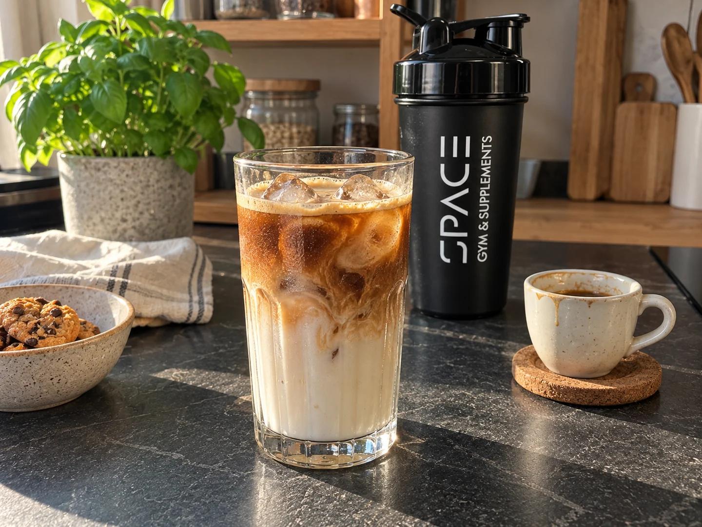 Buzlu Cookie latte, servise hazır.