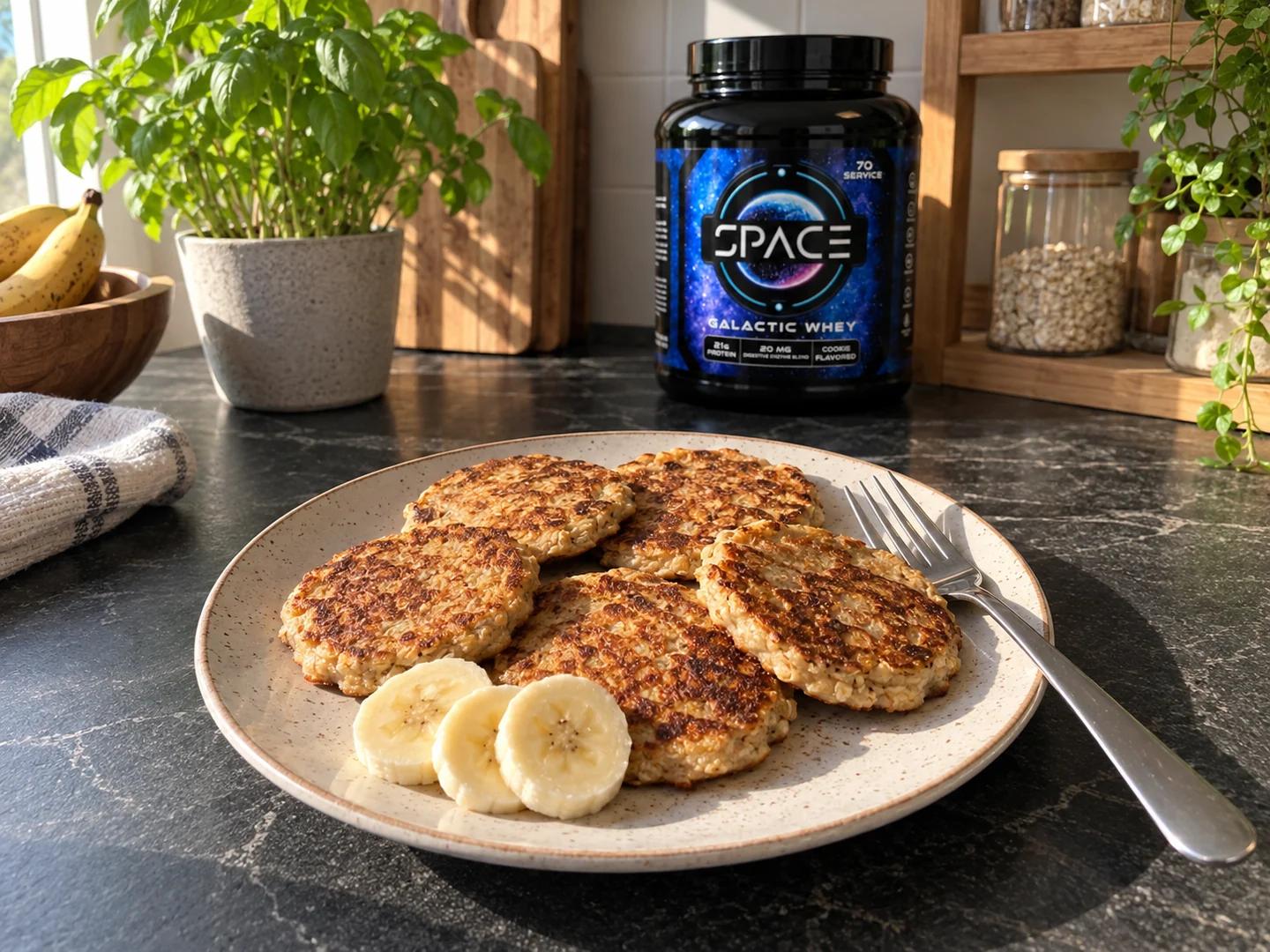 Cookie protein pancake, servise hazır.
