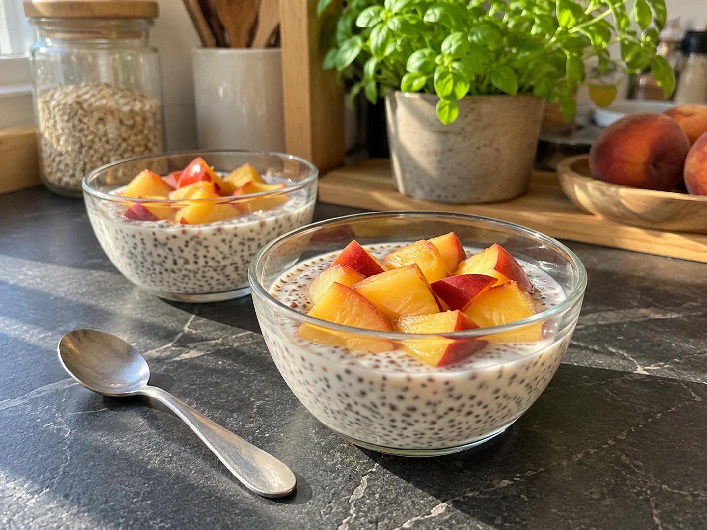 Proteinli puding, servise hazır.